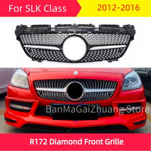 Load image into Gallery viewer, Diamond Front Grille for mercedes R172 SLK Class 2012-2016 SLK200 SLK250 SLK350 Racing Grille
