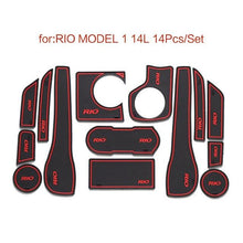 Load image into Gallery viewer, Door Groove Mat For Kia RIO 3 K2 1.4 L 1.6L 2012~16 Accessories Anti-Slip Mat Gate Slot Coaster Car Interiors Gel Pad Rubber Mat
