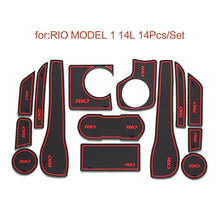 Load image into Gallery viewer, Door Groove Mat For Kia RIO 3 K2 1.4 L 1.6L 2012~16 Accessories Anti-Slip Mat Gate Slot Coaster Car Interiors Gel Pad Rubber Mat
