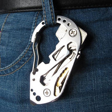 Load image into Gallery viewer, EDC holder clip gadget quickdraw multipurpose hanger buckle climb tool multi tool utility carabiner camp Key organizer pocket
