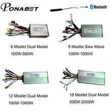 Load image into Gallery viewer, Ebike 36 48v 500W 1000W 1500W 2000W 9 12 18 Mosfet Electric bicycle wheel kit Brushless KT Controller e bike motor
