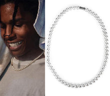 Load image into Gallery viewer, Europe And America Popular ASAP Rocky Wu Yifan Celebrity Style Retro Pearl Necklace Men And Women Hip Hop Choker
