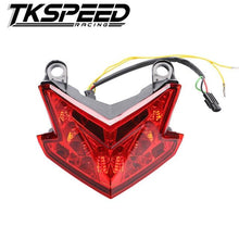 Load image into Gallery viewer, FREE SHIPPING Smoke Red White Integrated LED Tail Light Signal FOR Kawasaki Ninja ZX6R 636 Z800
