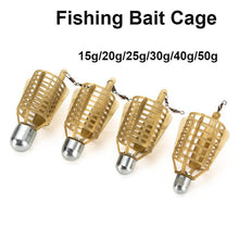 Load image into Gallery viewer, Fishing Bait Cage 20g/30g/40g/50g Connector Sinker Feeder Bait Holder Thrower Carp Fishing Feeder Tackle Tool
