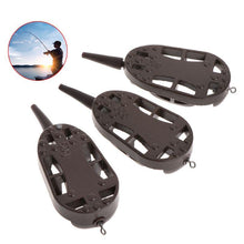 Load image into Gallery viewer, Fishing Feeder Bait Cage Zinc Alloy 30g/40g/50g Line Method With Bead Accessory
