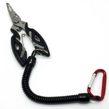 Load image into Gallery viewer, Fishing Pliers fish line Cutter Scissors Mini fish hook remover Multifunction tools New Black Blue Beak jaw
