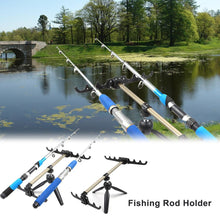 Load image into Gallery viewer, Fishing Rod Holder Aluminum Alloy Fishing Pole Pod Bracket Fishing Rod Stand Fishing Holder for Rod Tackle Fishing Accessory
