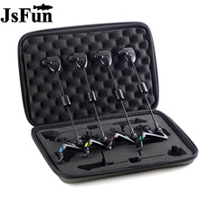 Load image into Gallery viewer, Fishing Swinger Set Bite Alarm Hanger Swinger 4 Colors LED Illuminated Indicator Carp Fishing Tackle In Zipper Case FO347
