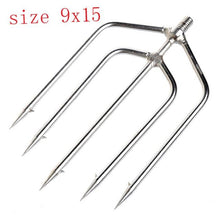 Load image into Gallery viewer, Fishing Tools Stainless Steel Prong Harpoon Fish Fork Fishing Ice Breaker Accessory Tackle Tool
