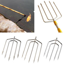 Load image into Gallery viewer, Fishing Tools Stainless Steel Prong Harpoon Fish Fork Fishing Ice Breaker Accessory Tackle Tool
