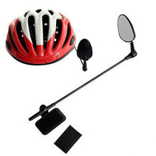 Load image into Gallery viewer, Flat Lightweight Bike Helmet Mirror Helmet Mounted Rear View Mirror 360 Rotation Universal Helmet Mounted Rear View Mirror
