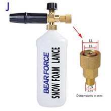 Load image into Gallery viewer, Foam Nozzle Snow Foam Lance Foam Bottle Sprayer for Karcher Bosch Interskol Elitech Nilfisk Huter Stihl Pressure Washer Car Wash
