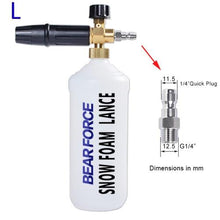 Load image into Gallery viewer, Foam Nozzle Snow Foam Lance Foam Bottle Sprayer for Karcher Bosch Interskol Elitech Nilfisk Huter Stihl Pressure Washer Car Wash
