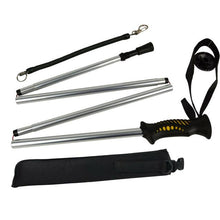 Load image into Gallery viewer, Fold-able Wading Staff Water Depth Safety Warning Coated Adjustable Stainless
