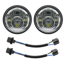 Load image into Gallery viewer, For  Davidson Dyna Fat Bob Black 4.65 inch Motor Style Head Lights for FXDF Dyna Fatbob Led Motor Projector
