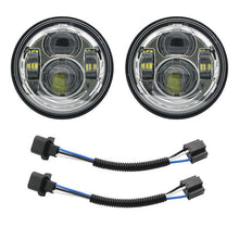 Load image into Gallery viewer, For  Davidson Dyna Fat Bob Black 4.65 inch Motor Style Head Lights for FXDF Dyna Fatbob Led Motor Projector
