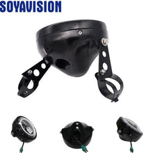 Load image into Gallery viewer, For Harley Bobber Dyna Honda Suzuki Yamaha Cafe Racer Faro Moto 7'' Motorcycle Headlights Turn Signal Amber Lights Lamp
