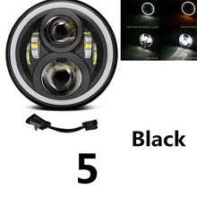 Load image into Gallery viewer, For Harley Bobber Dyna Honda Suzuki Yamaha Cafe Racer Faro Moto 7'' Motorcycle Headlights Turn Signal Amber Lights Lamp
