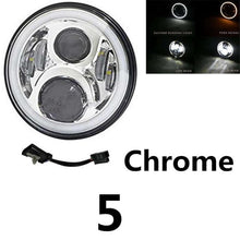 Load image into Gallery viewer, For Harley Bobber Dyna Honda Suzuki Yamaha Cafe Racer Faro Moto 7'' Motorcycle Headlights Turn Signal Amber Lights Lamp

