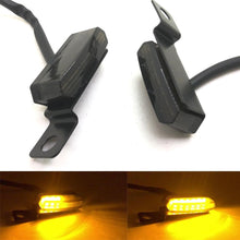 Load image into Gallery viewer, For Honda Yamaha Kawasaki Suzuki 2PCS Flowing Water Universal Mini LED Motorcycle Turn Signal Light Brake Clutch Lever Flashers

