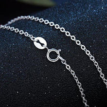 Load image into Gallery viewer, Genuine 925 Sterling Silver Chain Necklace Woman Fashion Long Necklace 100% Silver Necklace Wedding Statement Necklace Jewelry
