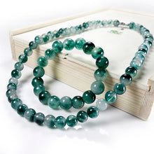 Load image into Gallery viewer, Genuine Natural Green 8mm Jade Beads Necklace Jadeite Jewelry Fashion Charm Accessories Lucky Amulet Gifts for Women Her Men
