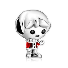 Load image into Gallery viewer, 925 Silver New Original Cartoon Boy Girl Charms Beads Pendant Fit Pandora Bracelets &amp; Necklace For Women DIY Lovers Jeweley
