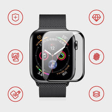 Load image into Gallery viewer, 3D Full Cover Tempered Glass for Apple Watch Series 3 2 1 38MM 42MM Screen Protector for iWatch 4 5 40MM 44MM Full Gule Glass
