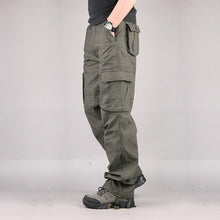 Load image into Gallery viewer, 2020 Mens Cargo Pants Tactical Multi-Pocket Overalls Male Combat Cotton Loose Slacks Trousers Army Military Work Straight Pants
