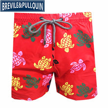 Load image into Gallery viewer, 2020 Brand Brevile pullquin Beach Board Shorts Men Turtles Swimwear Adults Boardshorts Cat Santa Claus Skateboard Man Beachwear
