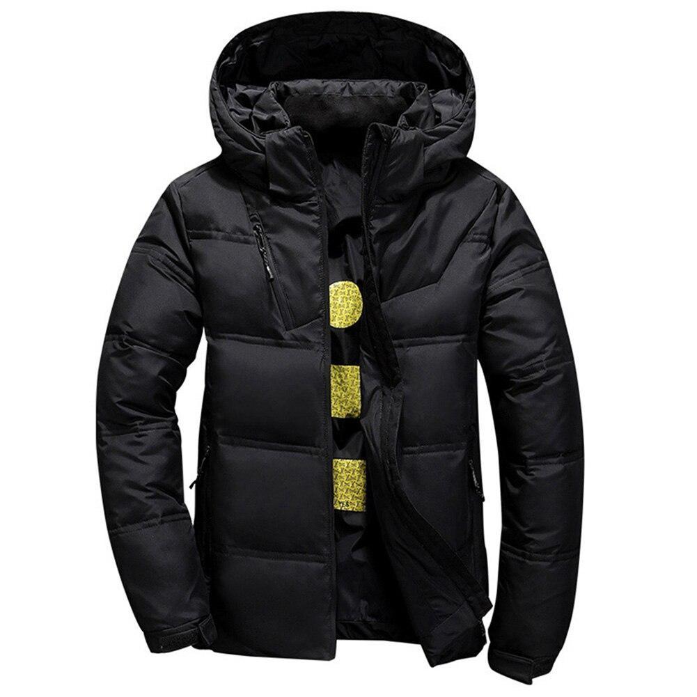 2019 Winter Jacket Mens Quality Thermal Thick Coat Snow Red Black Parka Male Warm Outwear Fashion White Duck Down Jacket Men
