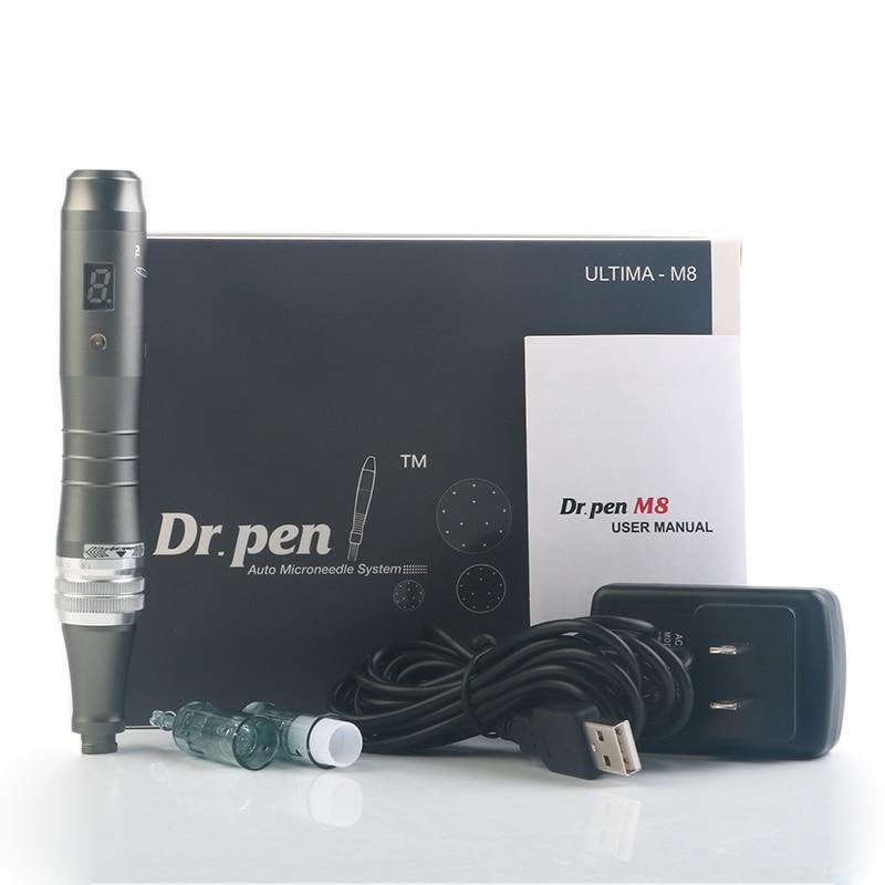 2020 New Wireless Digital Display 6 levels Dr. Pen Ultima M8 Microneedling Pen of Rechargeable skin care Kit