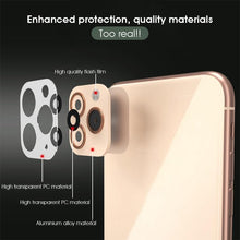 Load image into Gallery viewer, 9D Full Lens Screen Protector For iPhone XS XR X Xs Max Camera Cover Case Change to For iPhone 11 Pro Max Tempered Glass Film
