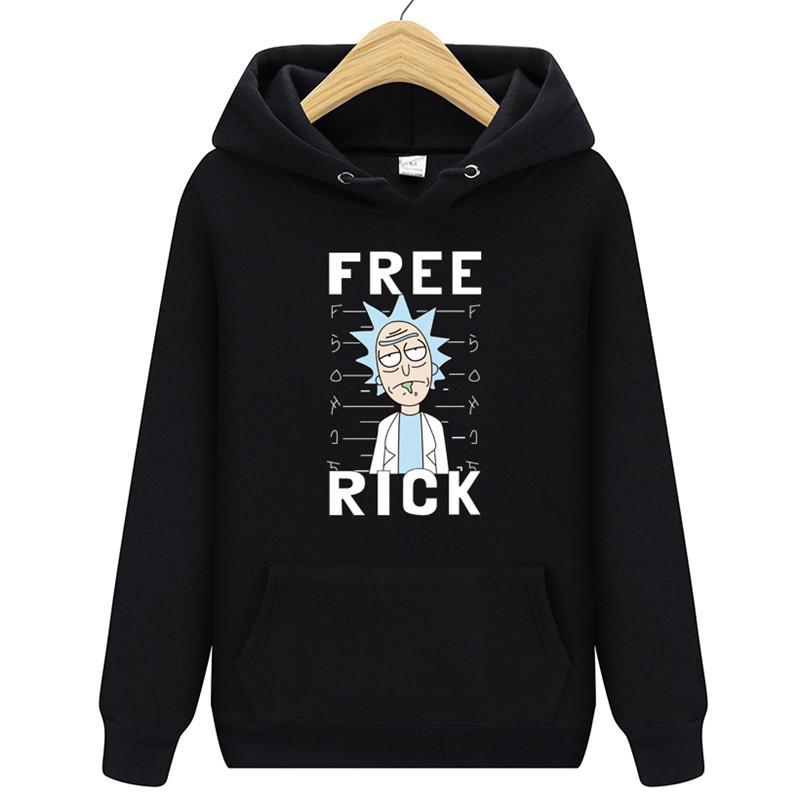 2019 new hoodie men's hip hop FREE RICK fashion printed cotton high quality casual sweatshirt men's / women's hoodies