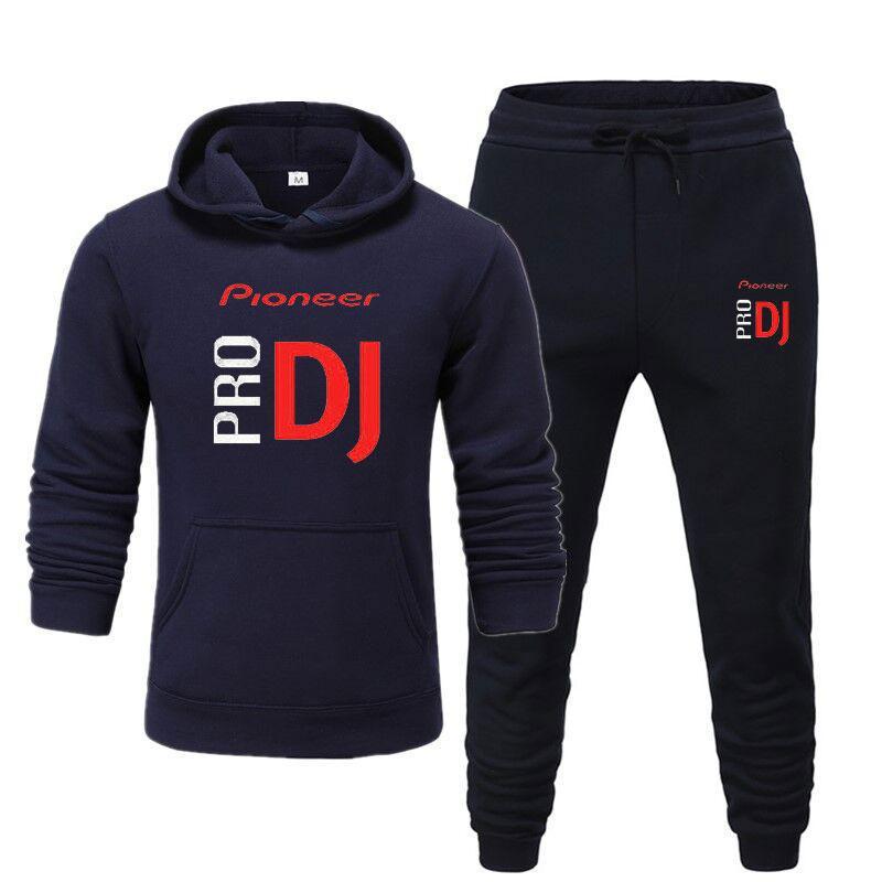 2019 Pioneer Pro DJ Sweatshirt Club Wear Cdj Nexus Audio dj Hoodie Men Women Casual Fleece Mens Hoodies+Pants Hip Hop Hoody Suit
