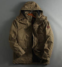 Load image into Gallery viewer, Autumn and Winter Military Style Hooded Parka Coats Thick Warm Man Jackets and Coat European and American Men Clothes 2020 A831
