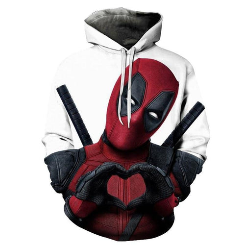 2019 New Movie Deadpool 2 3D Printed Sweatshirt Men/Women Hoodies Fashion Hip Hop Casual Hooded Hoody Tops Streetwear Hoodie Men