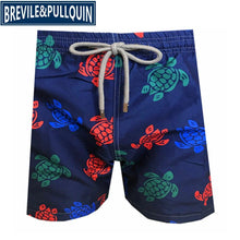 Load image into Gallery viewer, 2020 Brand Brevile pullquin Beach Board Shorts Men Turtles Swimwear Adults Boardshorts Cat Santa Claus Skateboard Man Beachwear
