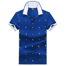 Load image into Gallery viewer, 2019 Men Summer Deer Print Polo Shirt Short Sleeve Slim Fit Polos Fashion Streetwear Tops Men Shirts Sports Casual Golf Shirts
