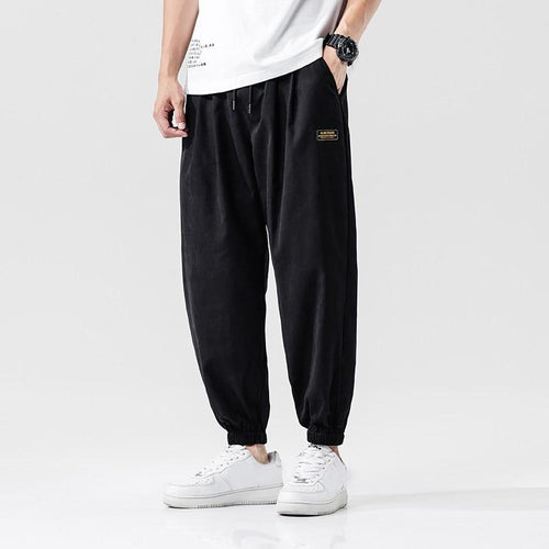 2020 Spring Summer Loose Casual Pant  Men Elastic Waist Ankle-length Harem Pant Men sweatpants street wear