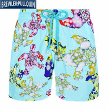 Load image into Gallery viewer, 2020 Brand Brevile pullquin Beach Board Shorts Men Turtles Swimwear Adults Boardshorts Cat Santa Claus Skateboard Man Beachwear
