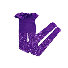 Load image into Gallery viewer, 2019 New Kids Baby Girl Rhinestone Fishnet Stockings Children Girl Mesh Pantyhose Sequins Pearl Hollow Out Tights Girl Stockings
