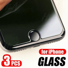 Load image into Gallery viewer, 3Pcs Tempered Glass For iPhone 7 8 6 6s Plus 5 5S SE Screen Protector For iPhone X XR XS 11 Pro Max Protective Glass Film
