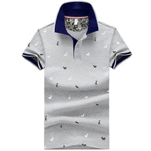 Load image into Gallery viewer, 2019 Men Summer Deer Print Polo Shirt Short Sleeve Slim Fit Polos Fashion Streetwear Tops Men Shirts Sports Casual Golf Shirts
