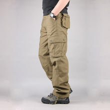 Load image into Gallery viewer, 2020 Mens Cargo Pants Tactical Multi-Pocket Overalls Male Combat Cotton Loose Slacks Trousers Army Military Work Straight Pants
