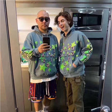 Load image into Gallery viewer, 2020 New Kanye Cactus Plant Flea Market Kid Cudi Enter Galactic Hoodie Hooded Blue Stars Print CPFM.XYZ Sweatshirts Pullover

