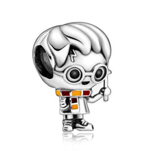 Load image into Gallery viewer, 925 Silver New Original Cartoon Boy Girl Charms Beads Pendant Fit Pandora Bracelets &amp; Necklace For Women DIY Lovers Jeweley
