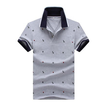 Load image into Gallery viewer, 2019 Men Summer Deer Print Polo Shirt Short Sleeve Slim Fit Polos Fashion Streetwear Tops Men Shirts Sports Casual Golf Shirts
