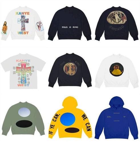 20FW hiphop Kanye West 3D Printing Jesus Is King Sunday Service Sweatshirts Men Women Pullover Hoodie Sweatshirts