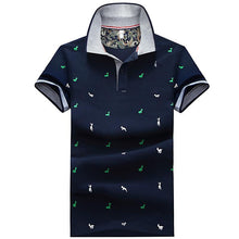Load image into Gallery viewer, 2019 Men Summer Deer Print Polo Shirt Short Sleeve Slim Fit Polos Fashion Streetwear Tops Men Shirts Sports Casual Golf Shirts
